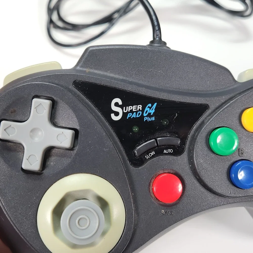 InterAct SuperPad 64 Plus Wired Controller Nintendo 64 N64 Gamepad Gray P-300